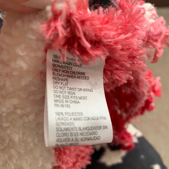 BEAUTIFUL  SCARF RED & WHITE STRIPE - Picture 2 of 7